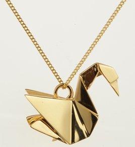 pendentif cygne origami