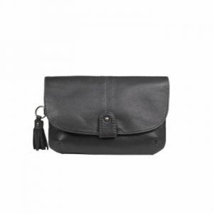 Portefeuille pochette en cuir noir